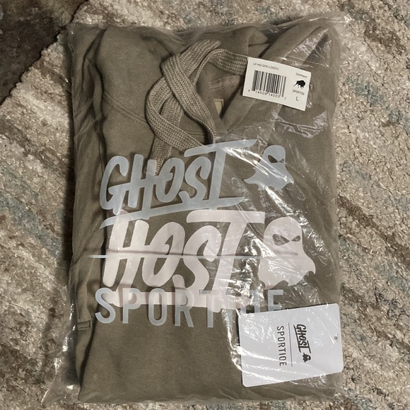 NWT - Men’s ‘Ghost’ Hooded Sweatshirt- Quicksand- (L) - Picture 8 of 9